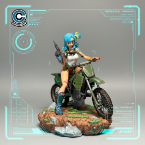 Bulma en Motocicleta | Figura 3D Premium by Lucas Pérez
