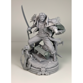 Figura de Gol D. Roger One Piece – Escultura 3D pintada a mano