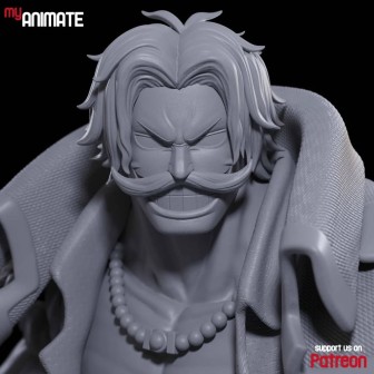 Figura de Gol D. Roger One Piece – Escultura 3D pintada a mano