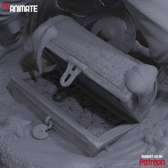 Figura de Gol D. Roger One Piece – Escultura 3D pintada a mano